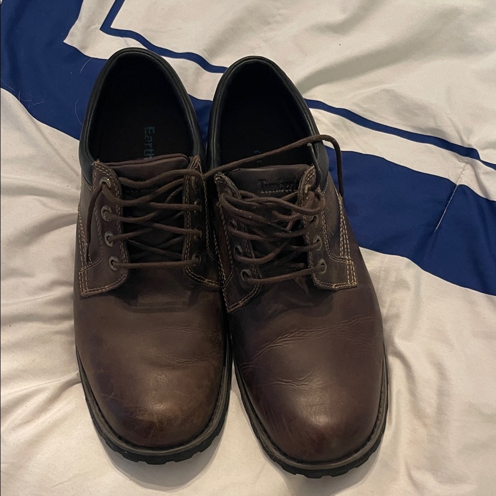Timberland Dark Brown Leather Oxfords